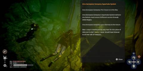 Stellar Blade - body in the Hypertube pool 