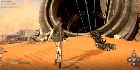 Stellar Blade - entrance to the Hypertube 