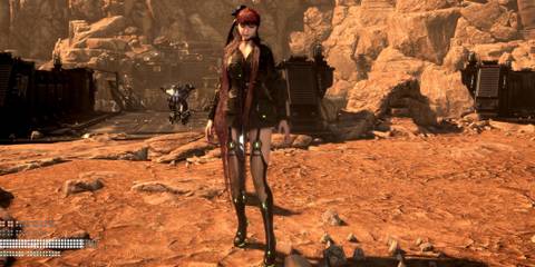 Stellar Blade - EVE wearing the Sky Ace outfit 