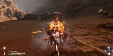 Stellar Blade skills use quiell boss fight