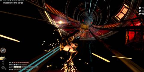 Stellar Blade - sliding down  the Hypertube 