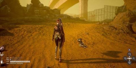 Stellar Blade - the overpass in the Great Desert