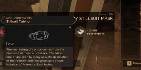 stillsuit tubing dune awakening