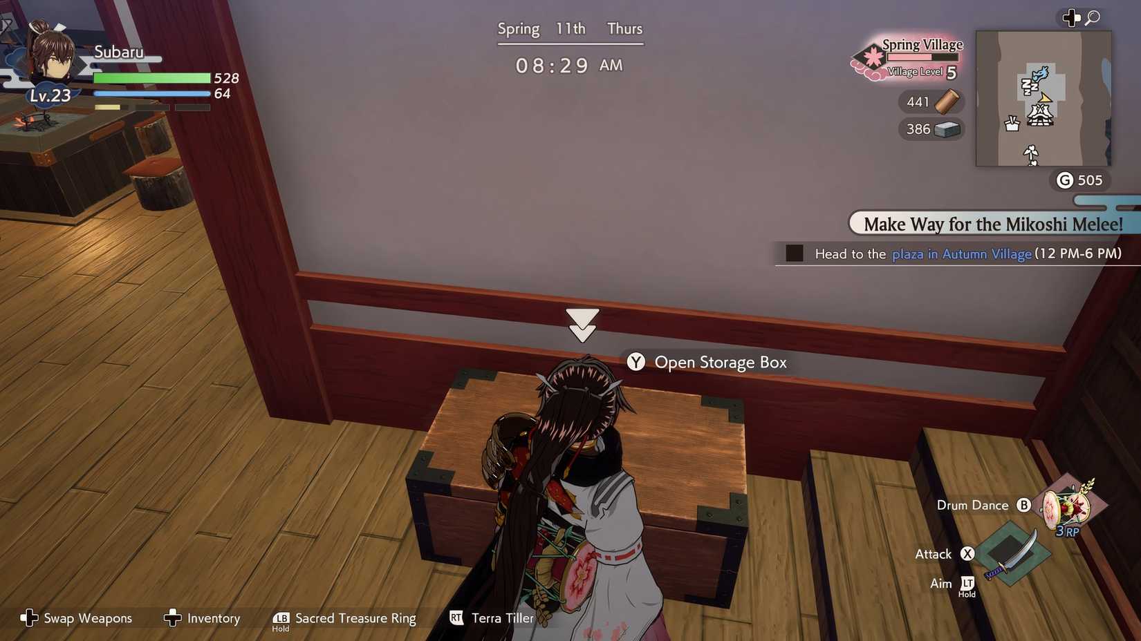 storage box in rune factory guardians of azuma