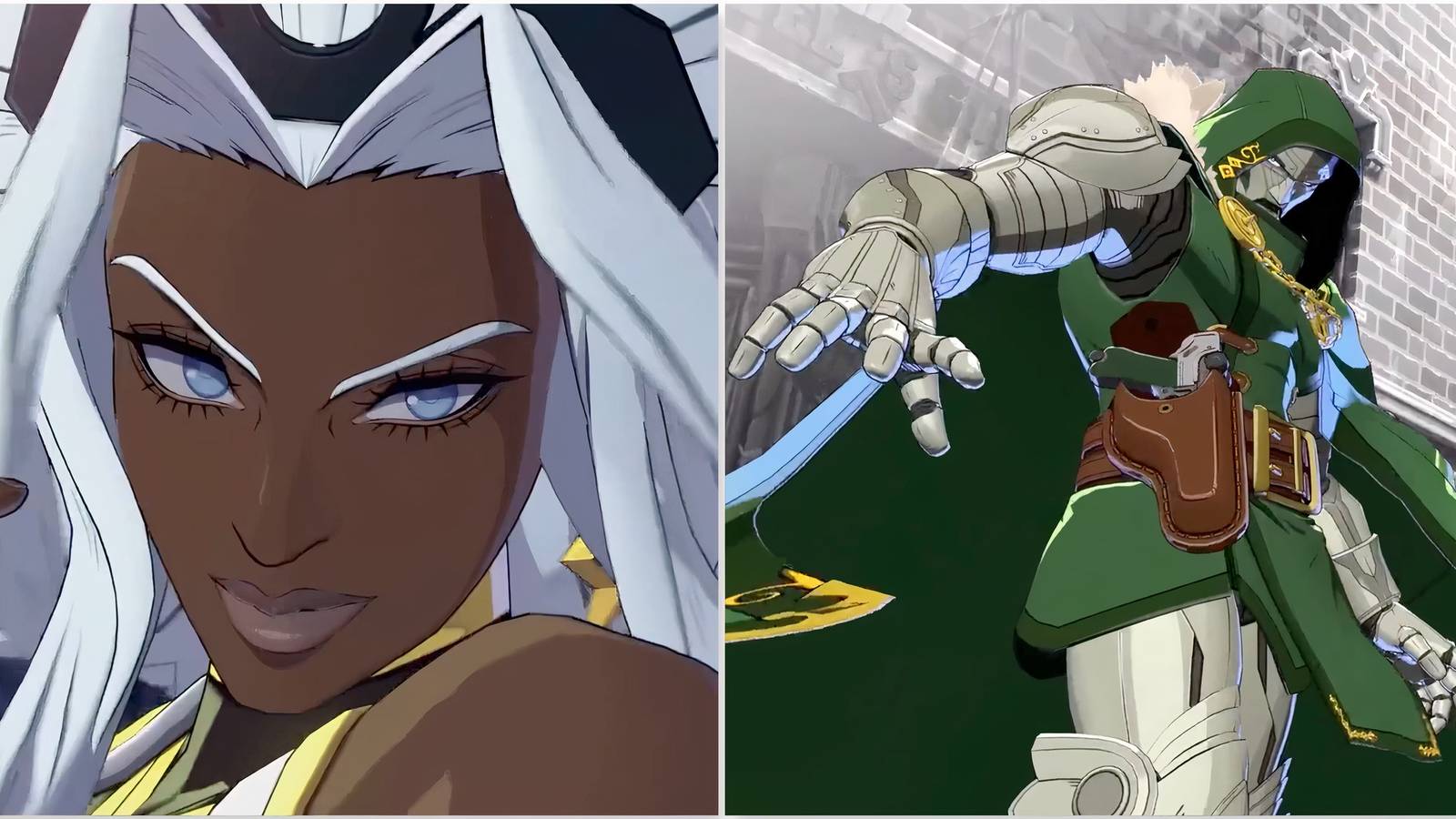 Storm and Dr. Doom in Marvel Tokon Fighting Souls