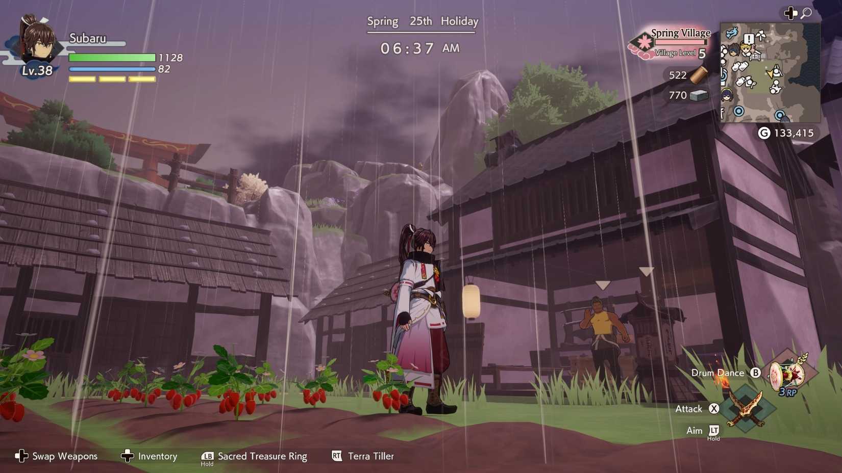 strawberries in rune factory guardians of azuma