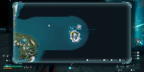 Sunlit Isle map location in Palworld