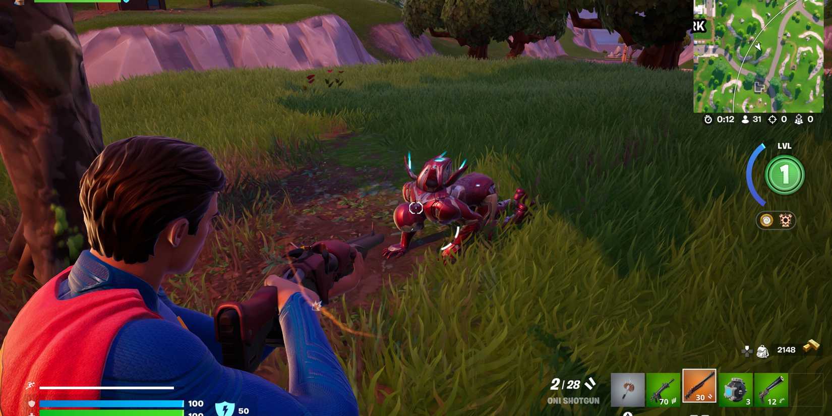 superman kills iron man with a shotgun