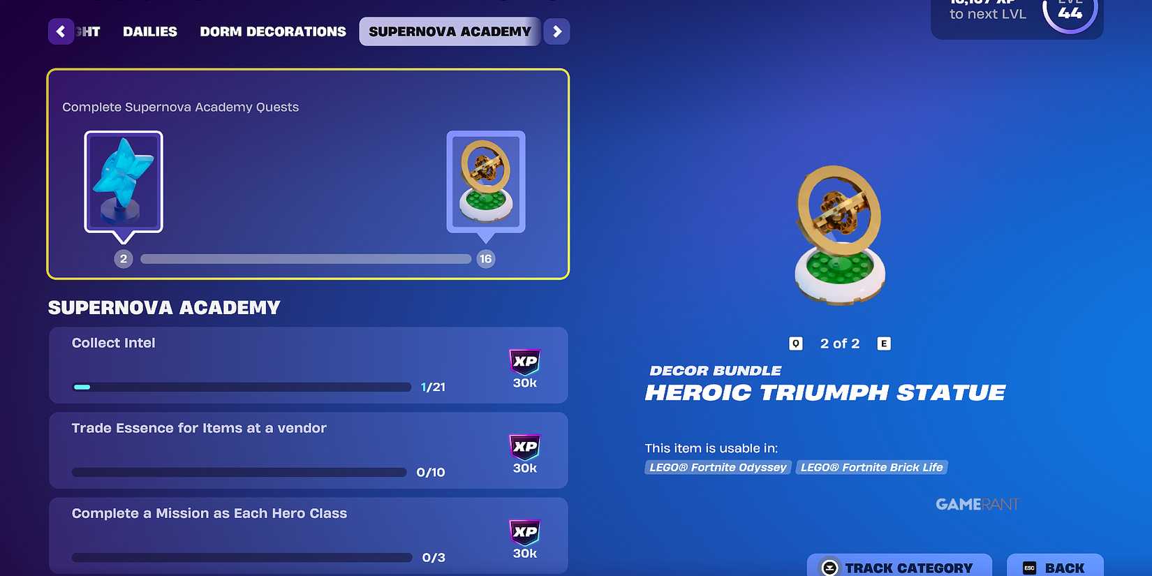 Supernova Academy Quests In LEGO Fortnite Expeditions