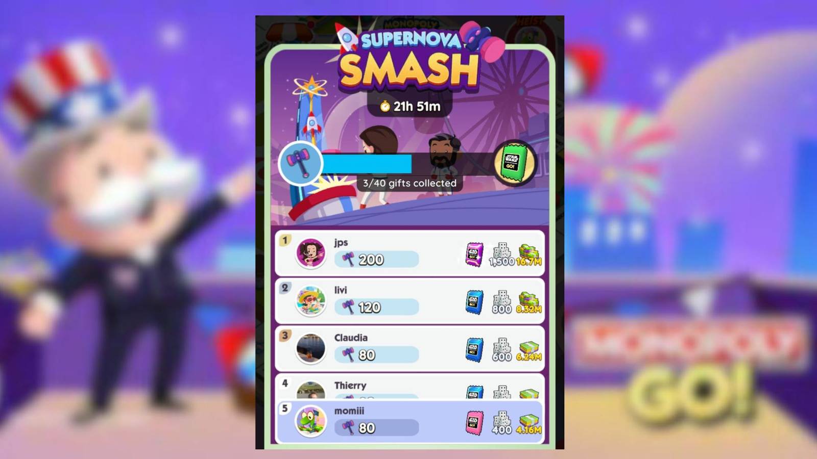 supernova smash monopoly go 