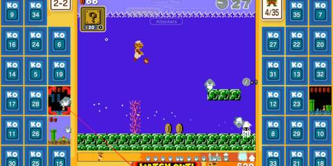 Swimming in Super Mario Bros 35