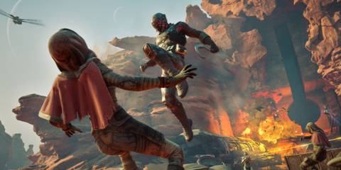 Swordmaster's Knee Charge breaks opponents appart in Dune Awakening