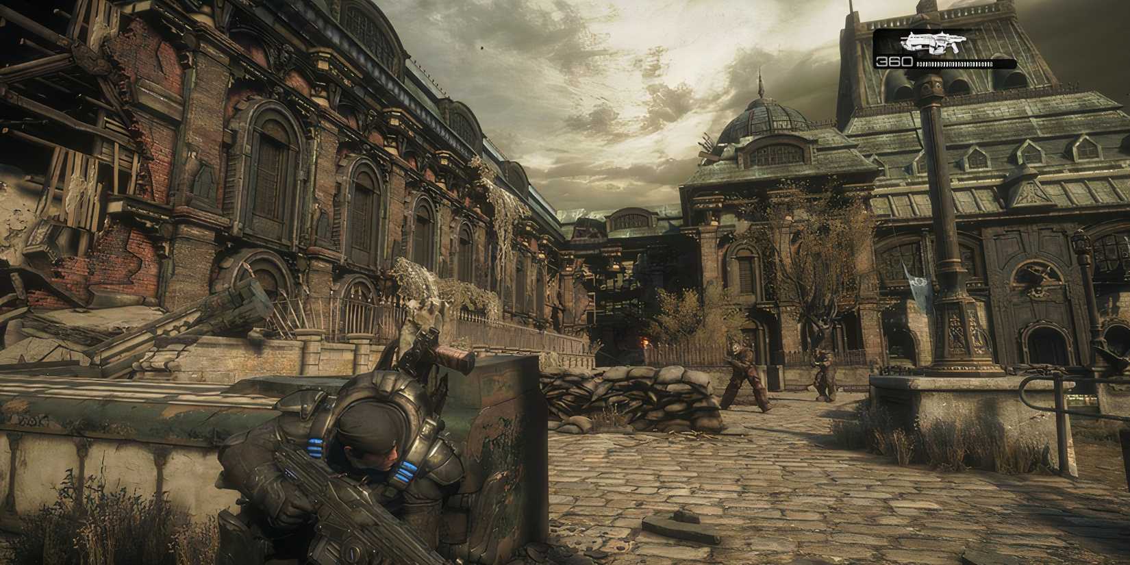 Taking cover in Gears of War