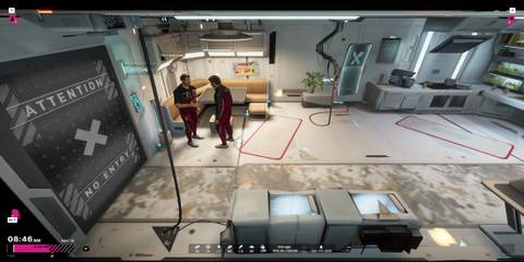 Talking To Alter TEchnician in Kitchen in The Alters