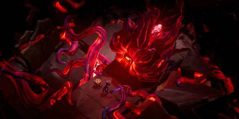 Talking to Mare the Knight in Lost in Random The Eternal Die