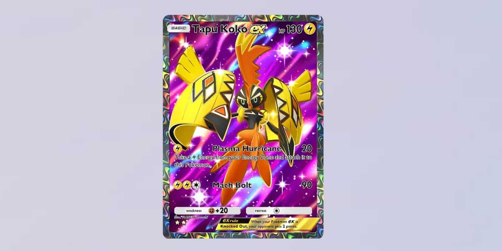 Tapu Koko Ex Extradimensional Crisis Expansion Pokemon TCG Pocket