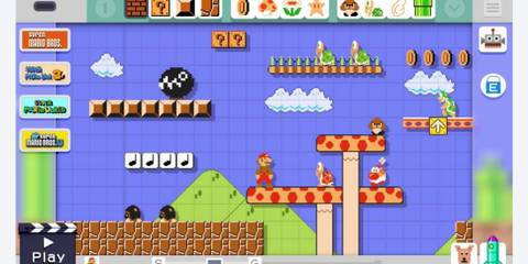 Testing a level in Super Mario Maker
