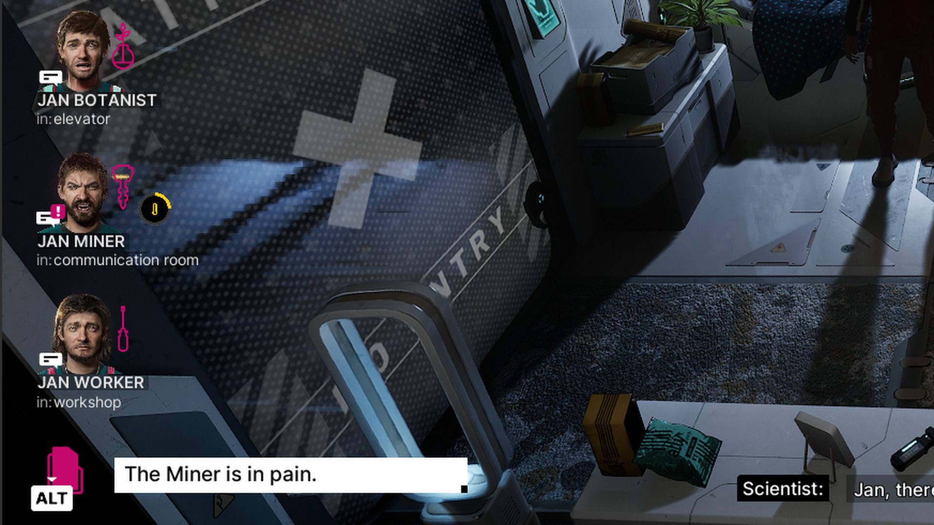 The pain of the miner