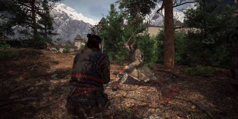 The Blood of Dawnwalker promo gameplay screenshot combat swordplay in forest