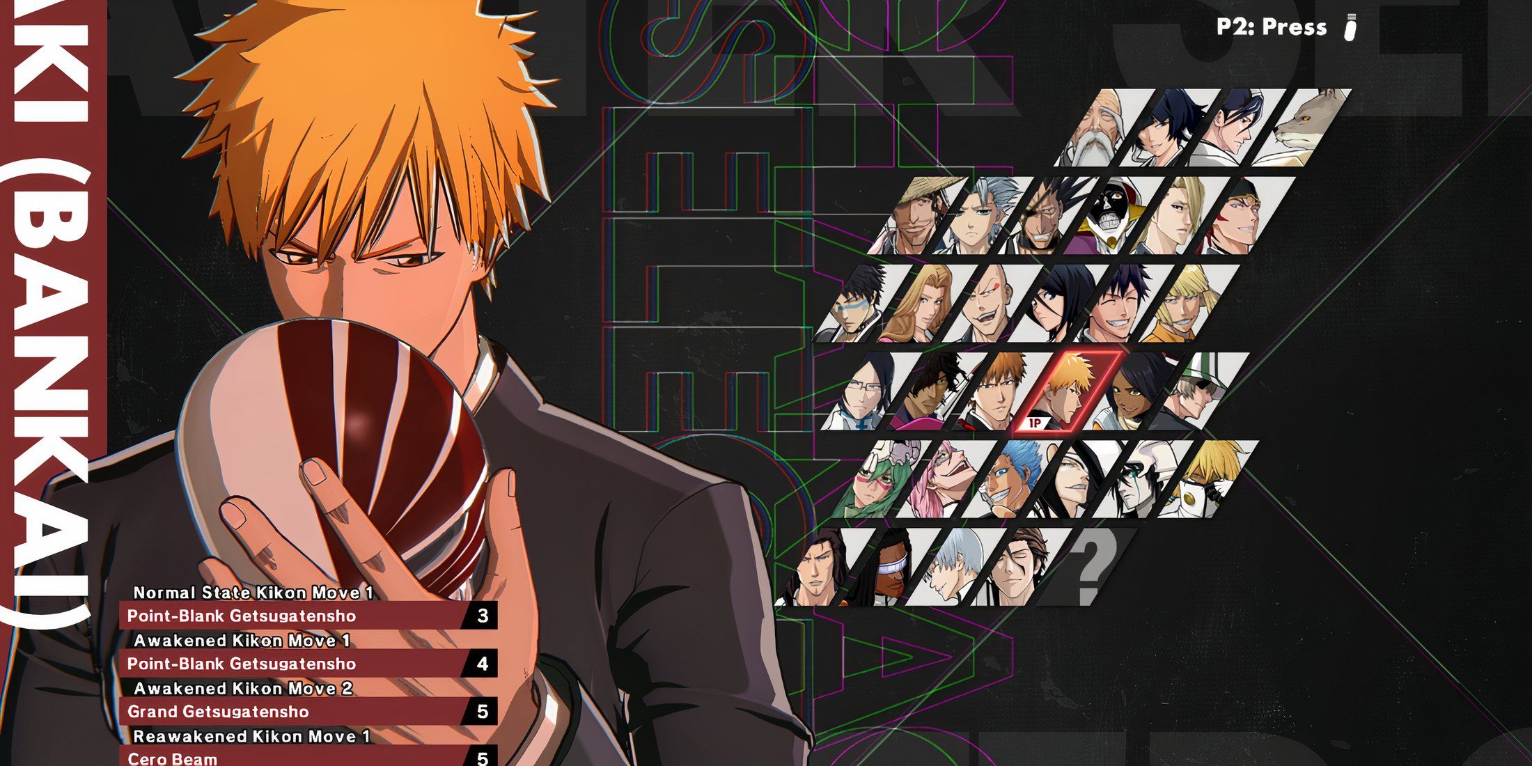 The character roster in Bleach Rebirth of Souls