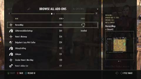 The Elder Scrolls Online Add-on UI