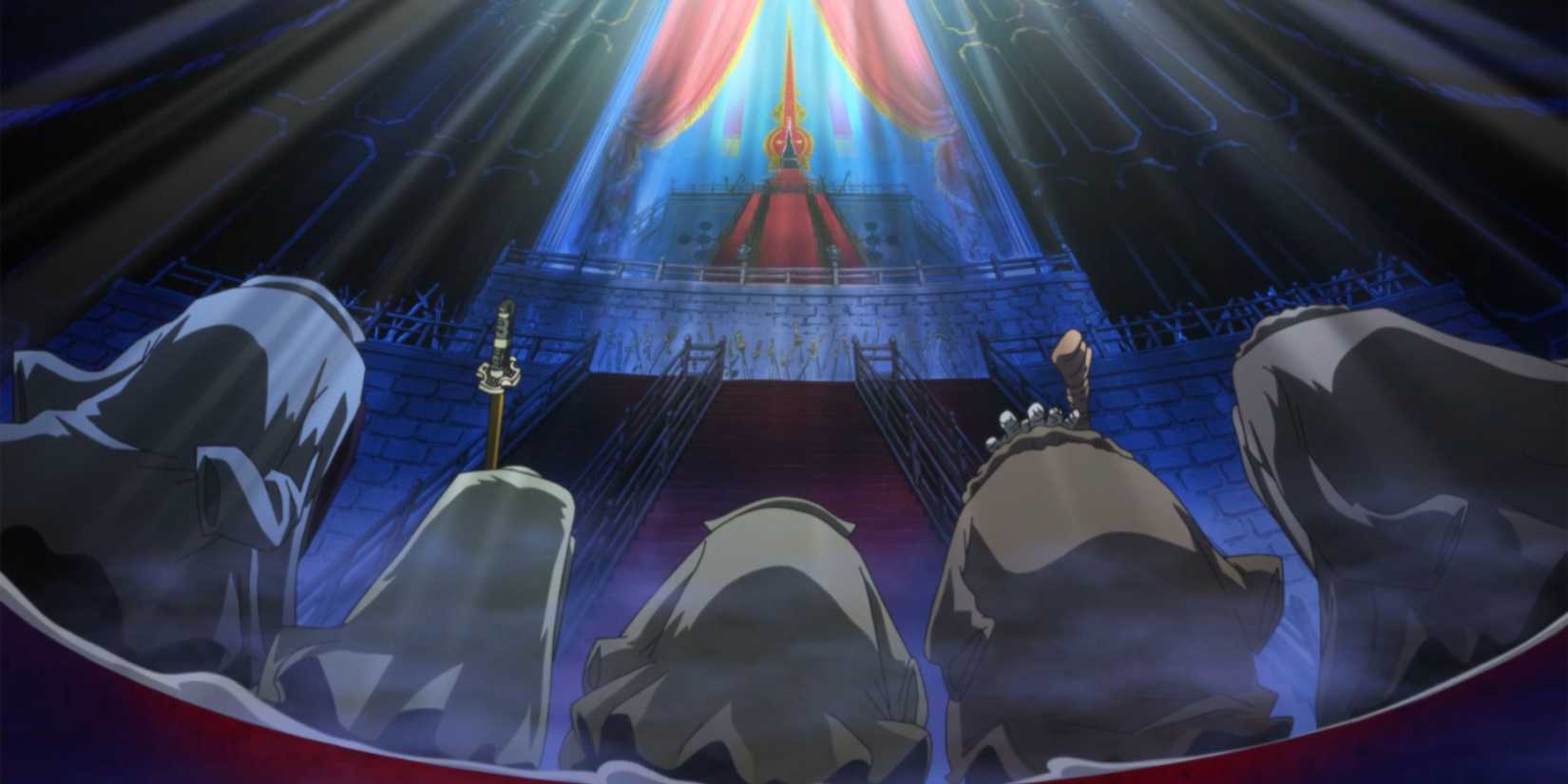 The Five Elders bow down to Imu - One Piece