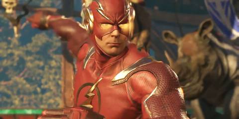 The Flash in his official reveal trailer - Injustice 2