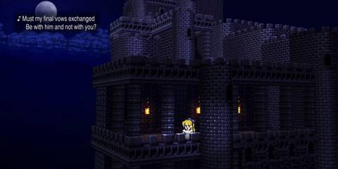 The Opera scene with Celes Chere in Final Fantasy 6 Pixel Remaster