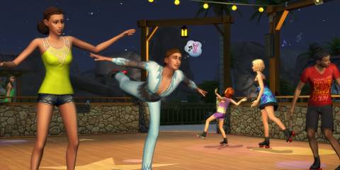 The Sims 4 Seasons ice skating