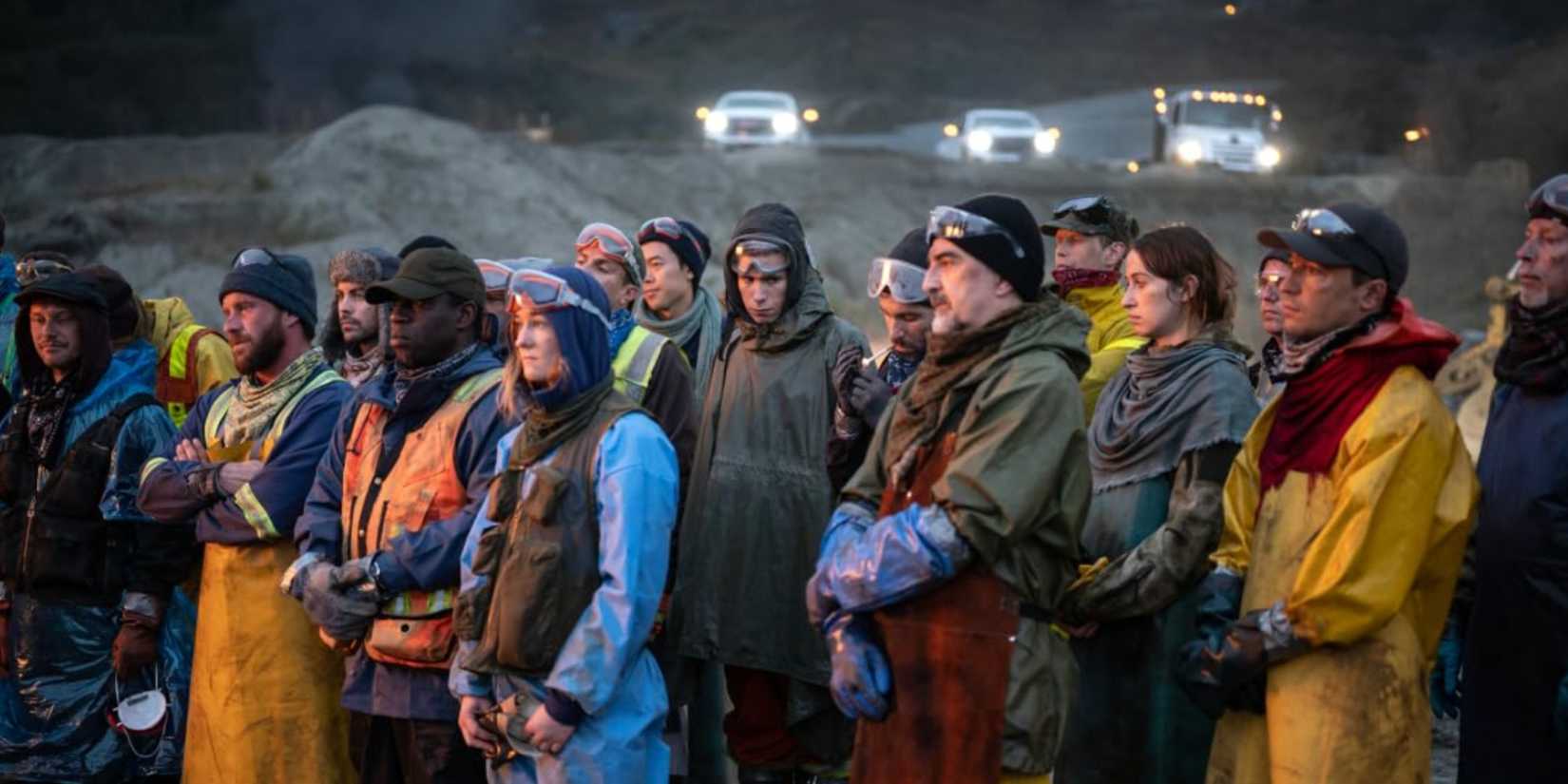 The characters standing together in The Stand