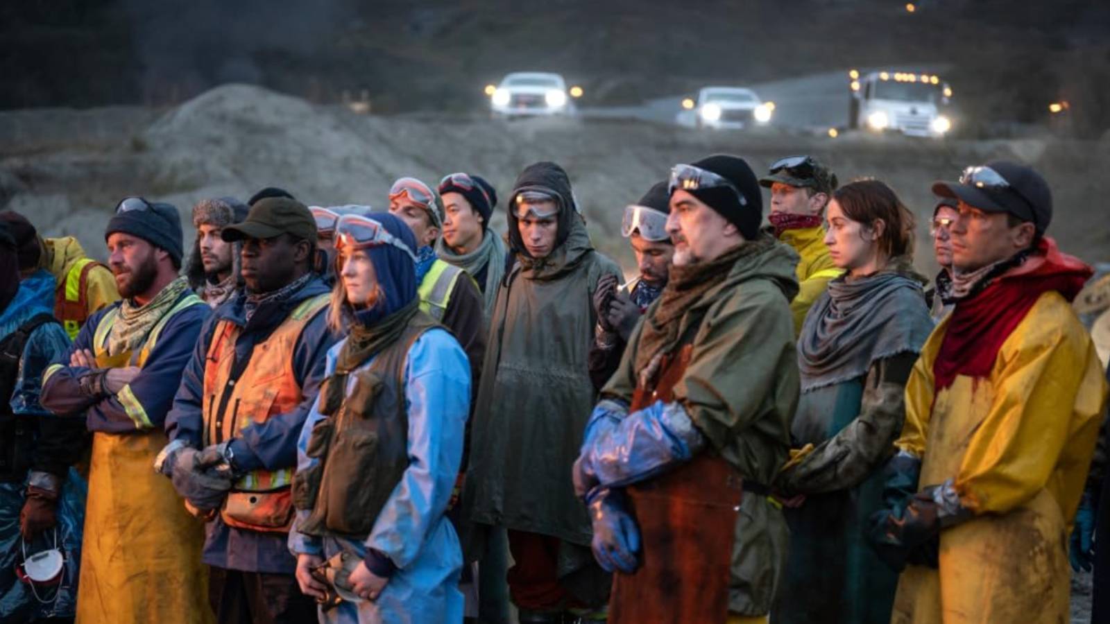 The characters standing together in The Stand