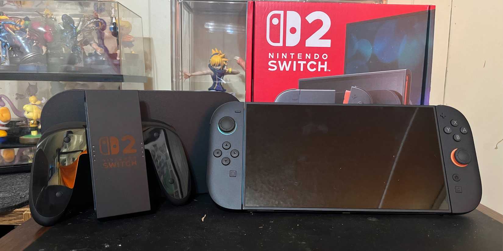 The Switch 2 console on a desk