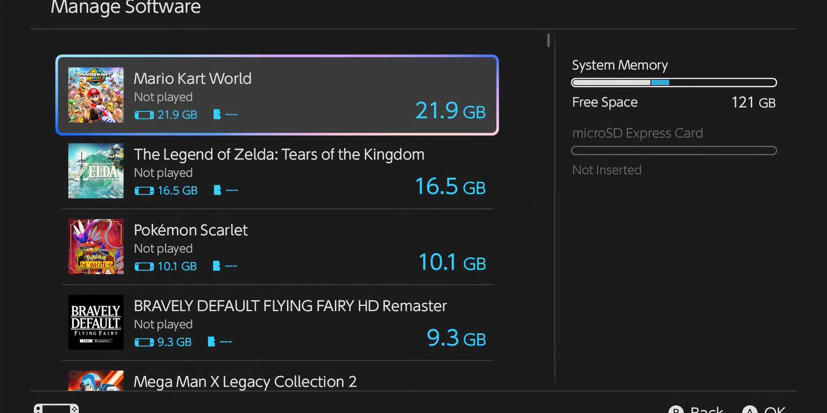 The Switch 2 Software page