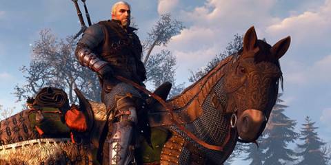 The Witcher 3 Geralt on Roach
