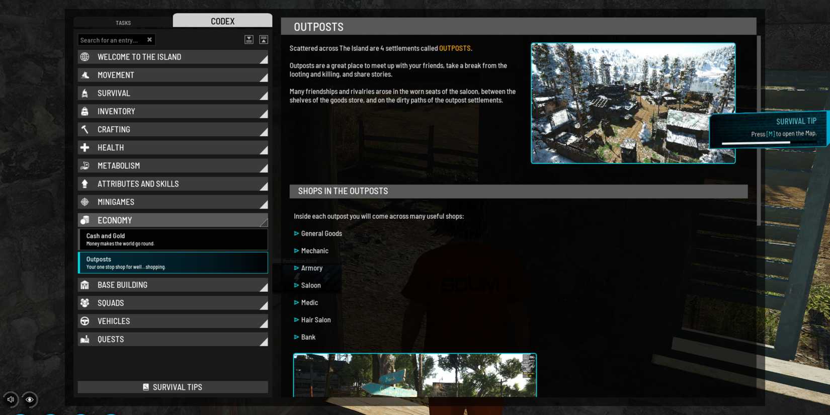 Tips Refer to Codex SCUM 1.0
