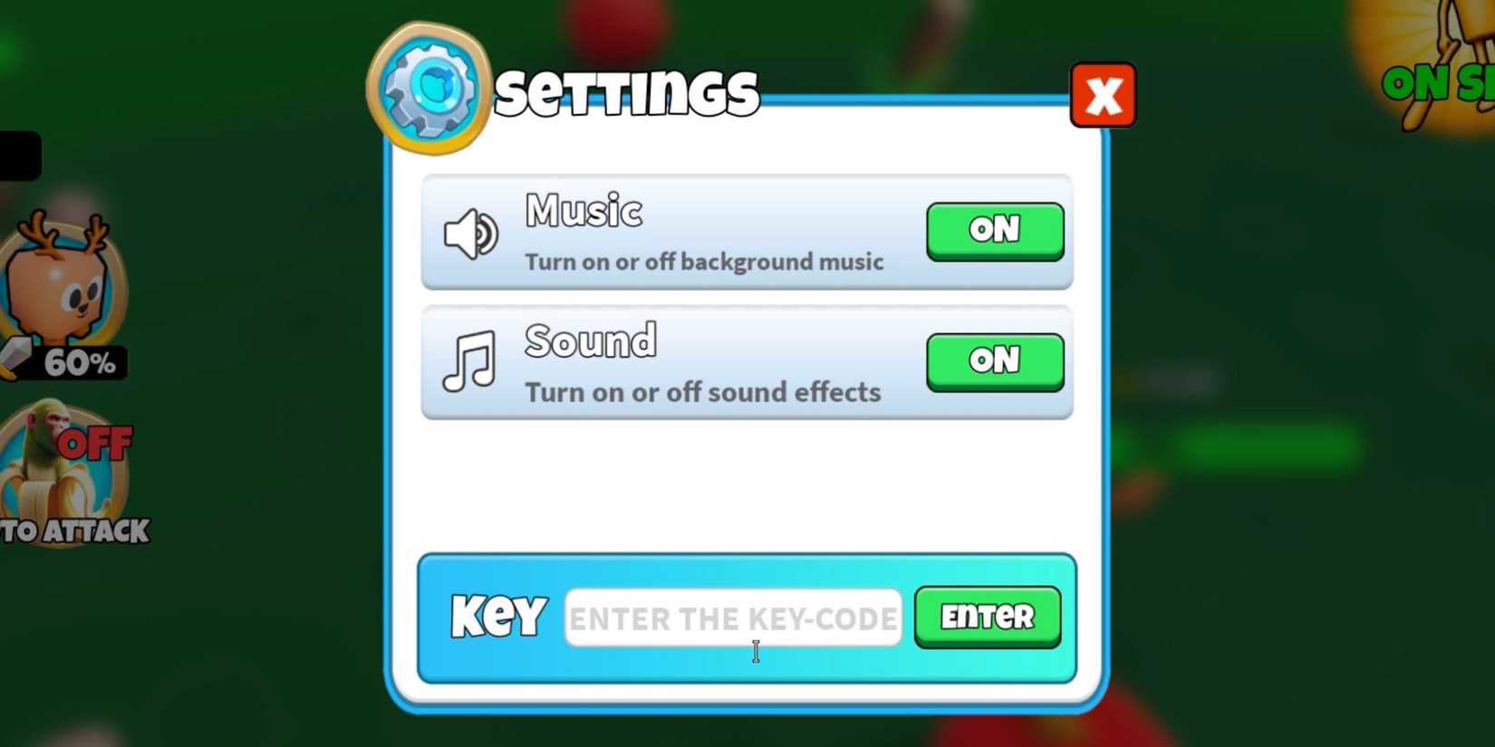 To be Brainrot the codes tab