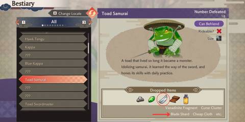 Toad Samurai enemy in Rune Factory Guardians of Azuma