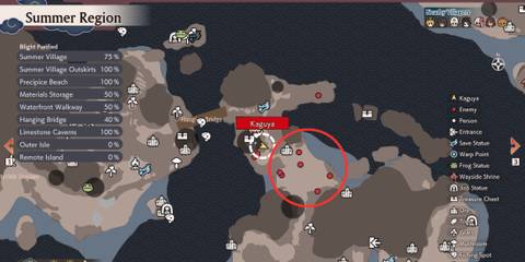 Toad Samurai location in Rune Factory Guardians of Azuma Summer Region