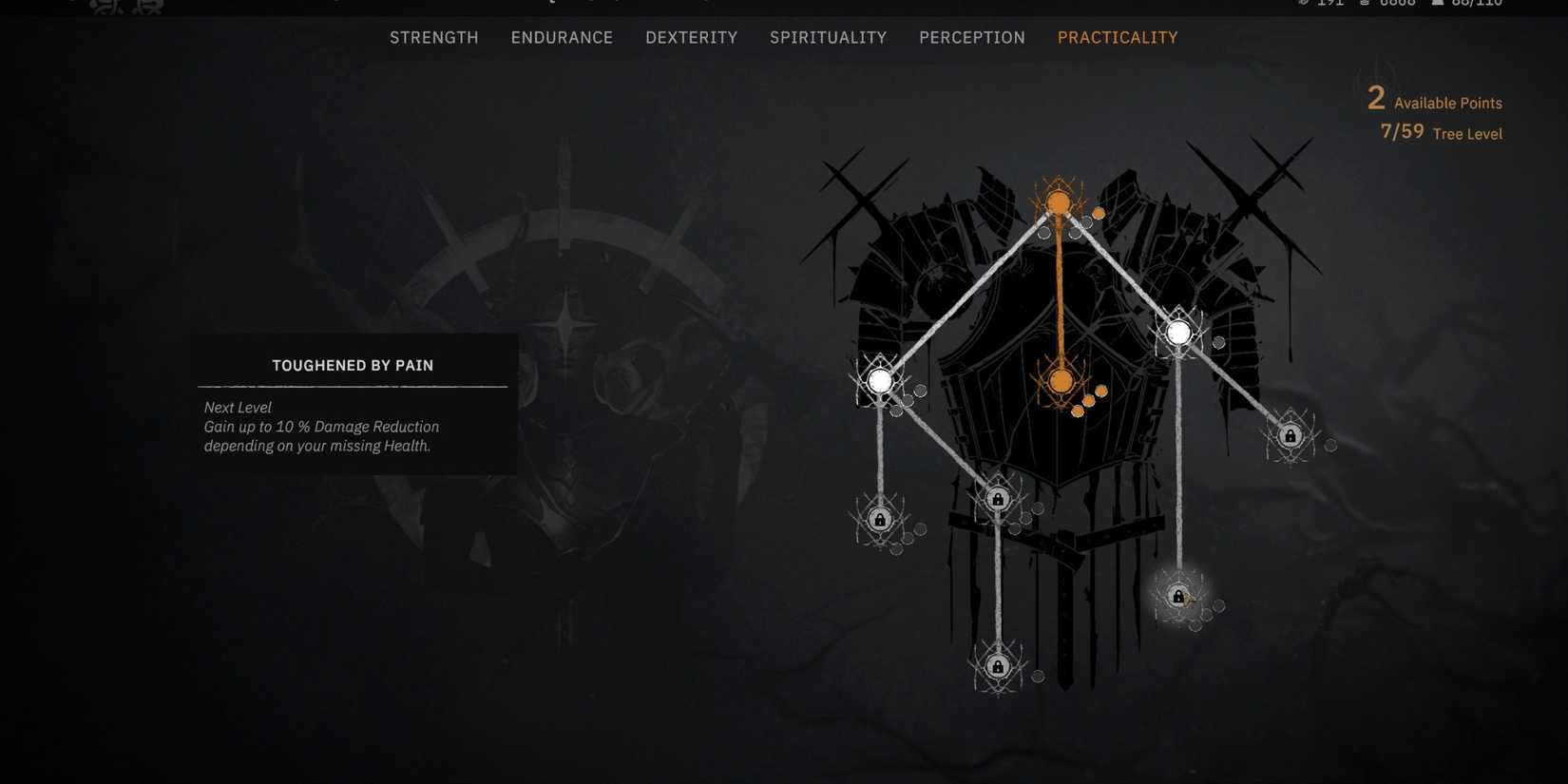 toughened by pain skill in tainted grail the fall of avalon