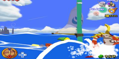 side shot of link sailing