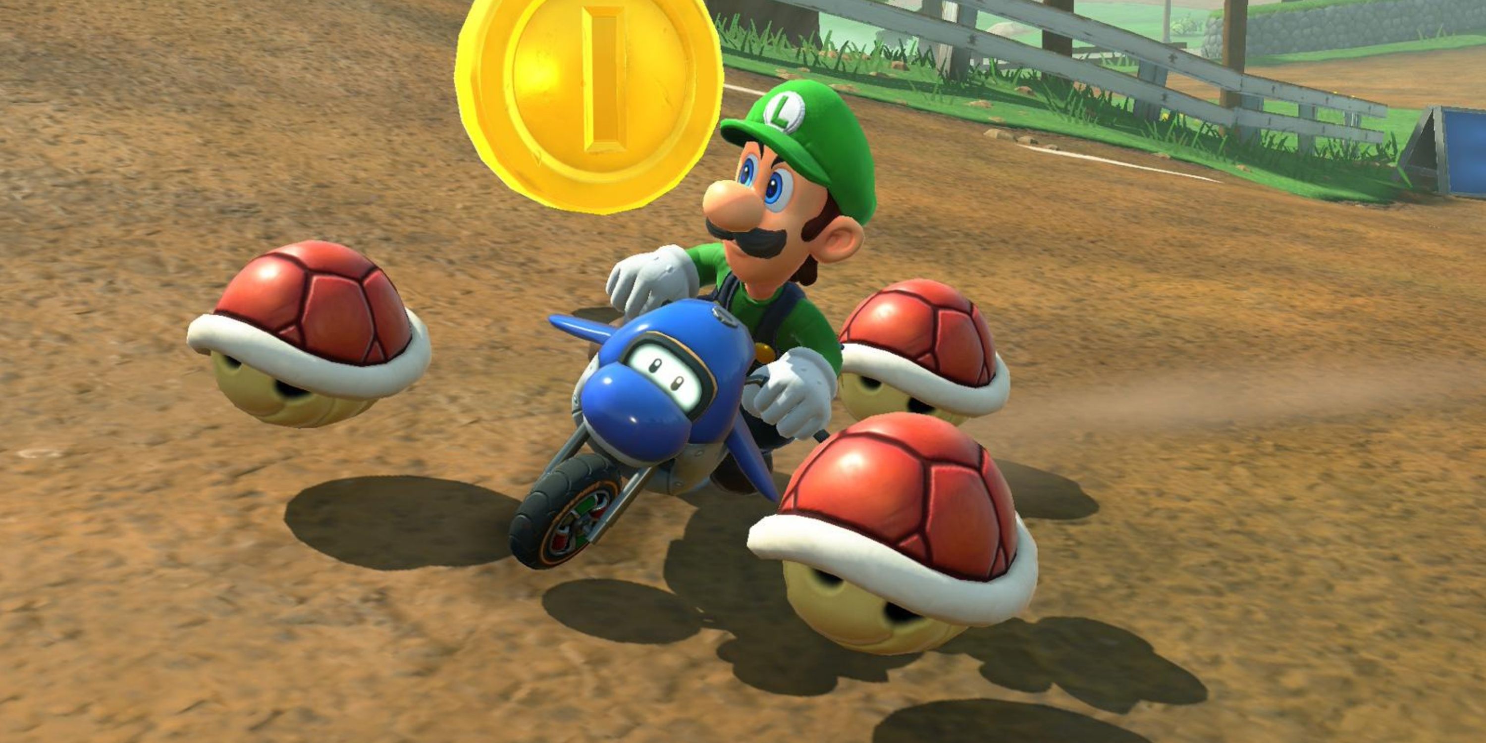 Three red shells