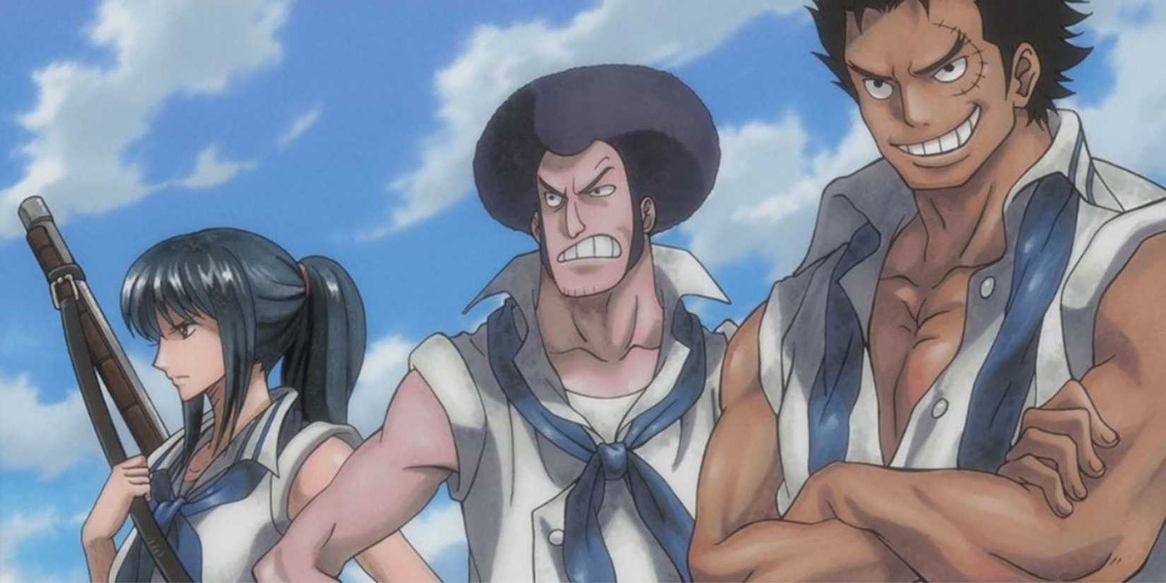 Tsuru, Sengoku and Garp in their youth - One Piece