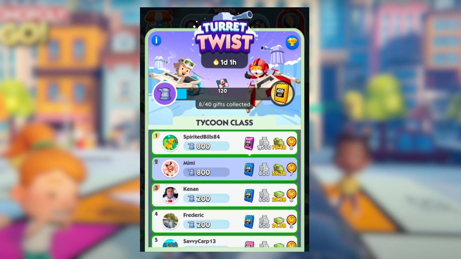 turret twist monopoly go