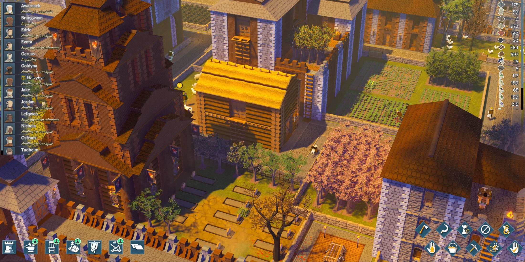 The city in Going Medieval