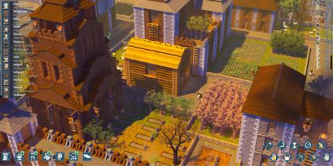 The city in Going Medieval