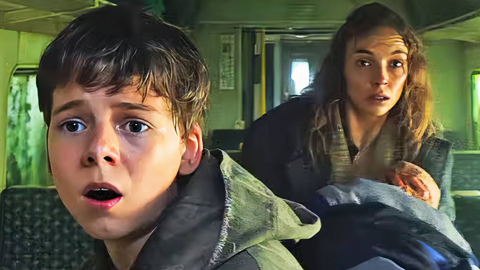 Spike and Isla train scene in 28 Years Later