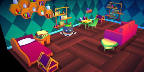 A player decorating in Flying Neko Delivery