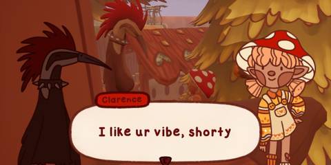 Clarence talking to the player in Mail Time