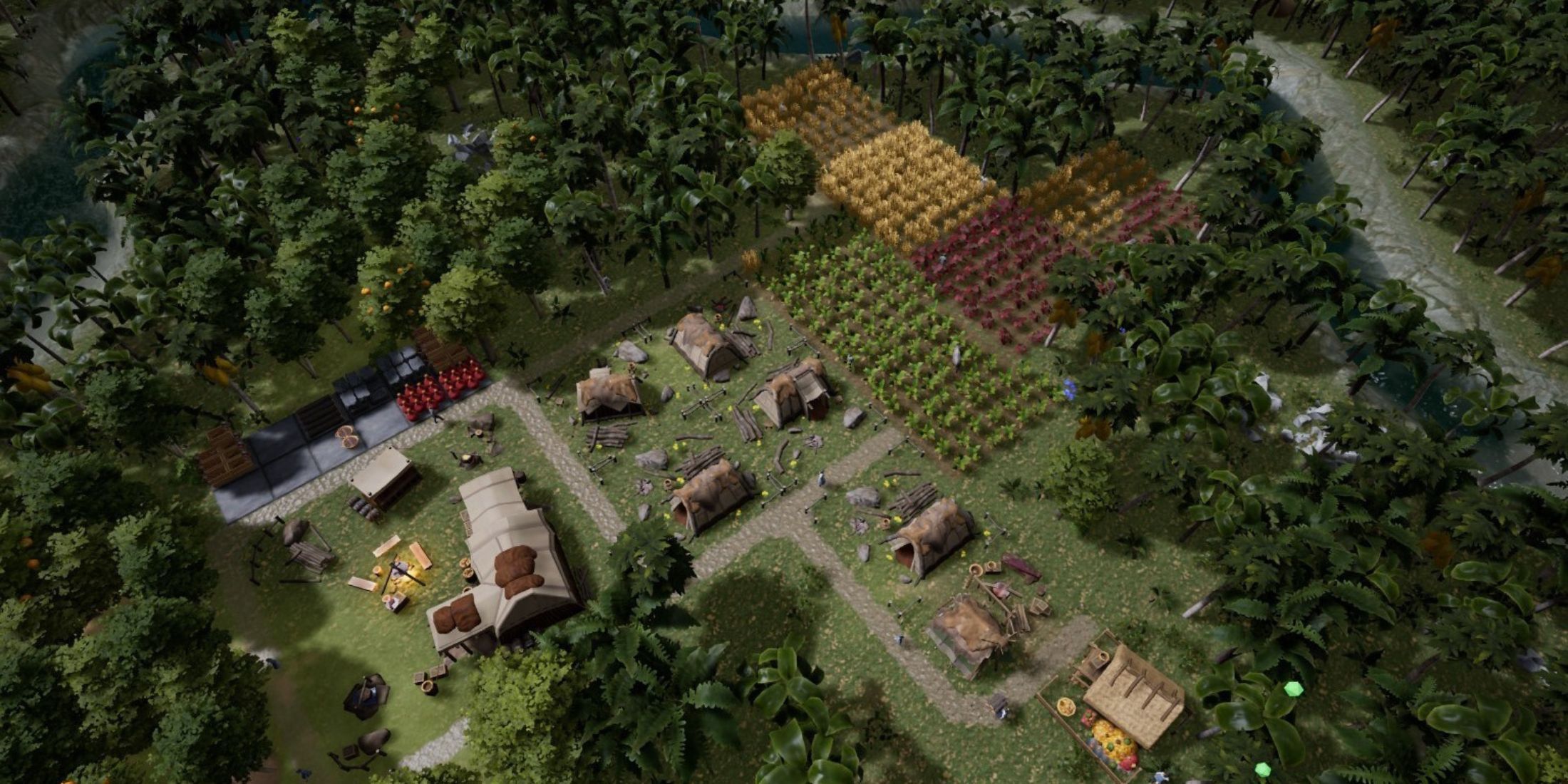 A small village in Kingdoms Reborn