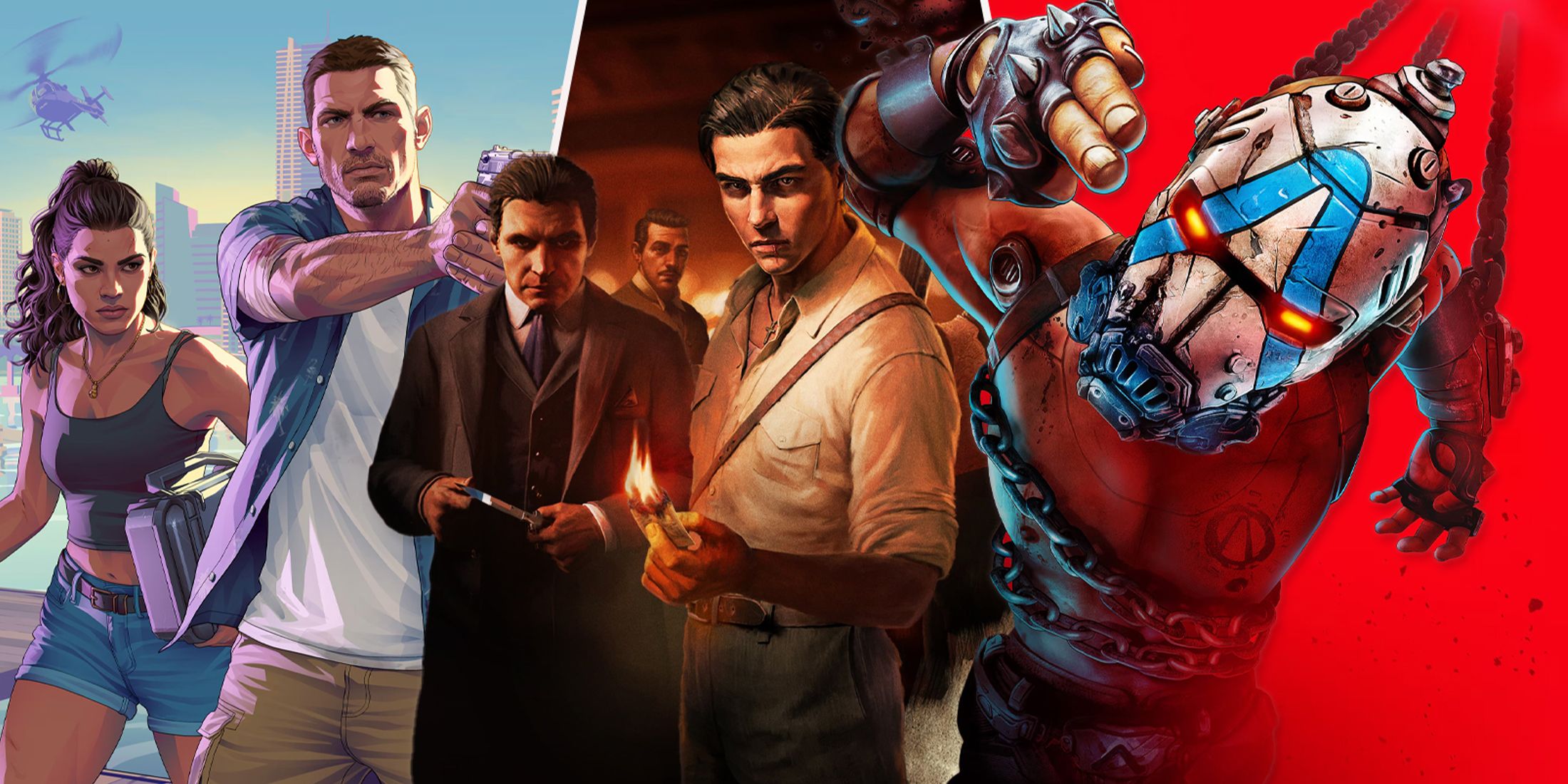 upcoming pc games borderlands 4, mafia old country, gta 6